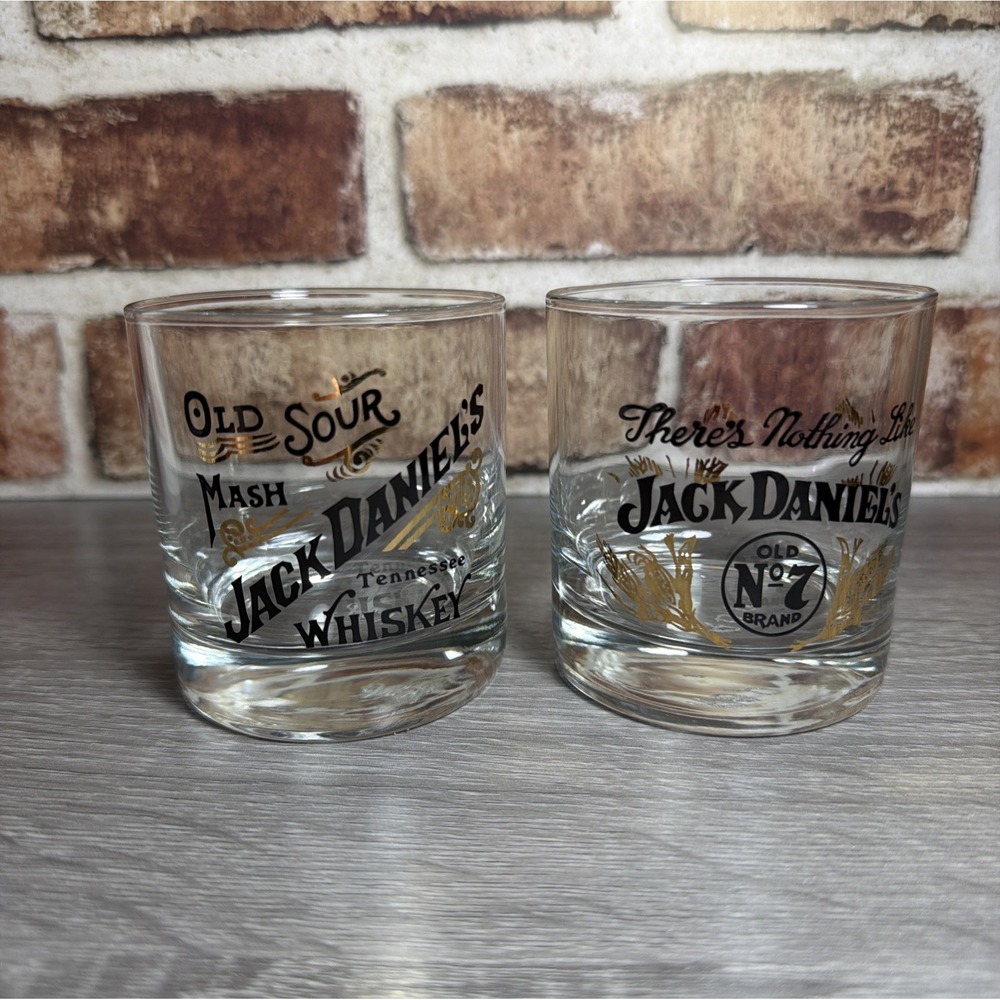 Jack Daniel's Old No. 7‎ Tennessee Whiskey Shot Glasses Set of 2 Clear